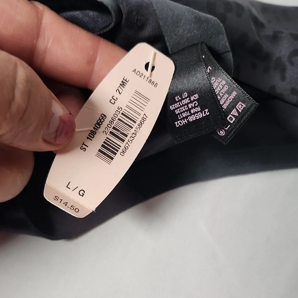 Victoria's Secret Black Leopard Print Panties